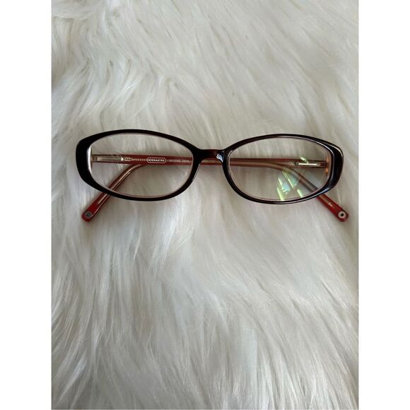 Coach Brooke Eyeglasses 503 Mahogany Plastic Frame - Picture 1 of 6